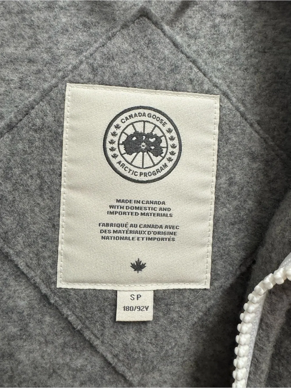 Canada Goose Gray Fleece Vest UNISEX